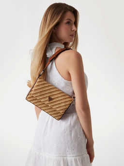 Guess - Natural Self-Design Simona Flap Handbag