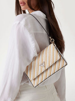 Guess - Natural Self-Design Simona Flap Handbag