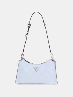 Guess - Powder Blue Textured Cresidia Top Zip Handbag