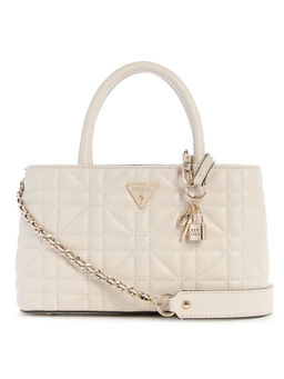 Guess - Stone Quilted Edita Elite Satchel Bag with Detachable Strap