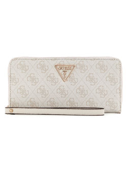 Guess - Bone Logo Printed Laurel Zip Around Wallet