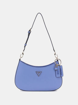 Guess - Stormy Blue Solid Noelle Top Zip Handbag