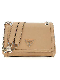 Guess - Beige Solid Noelle Sling Bag