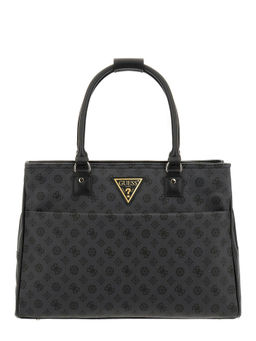 Guess - Charcoal Printed Wilder Shopper Tote Bag