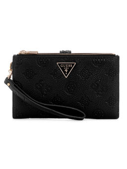 Guess - Black Textured Cresidia Bi-Fold Wallet