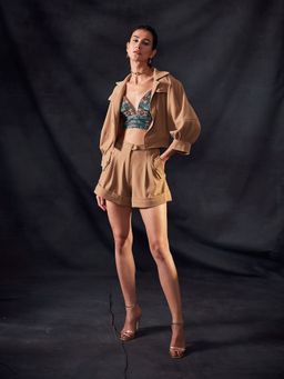 Nikita Mhaisalkar - Beige Shorts