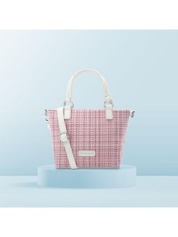 Fastrack - Basketweave Pink Satchel Bag