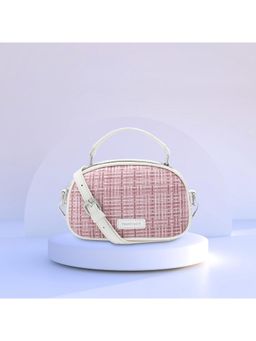 Fastrack - Basketweave Pink Sling Bag