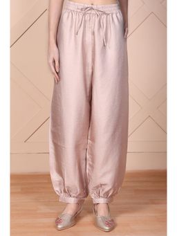 Elleven - Womens Mauve Solid Tapered Salwar Pant