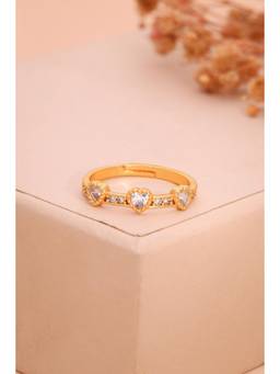 Gahan - American Diamond Adjustable Ring for Women