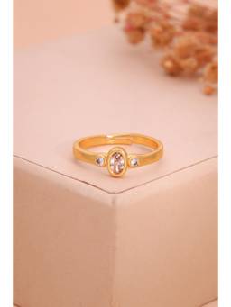 Gahan - American Diamond Adjustable Ring for Women