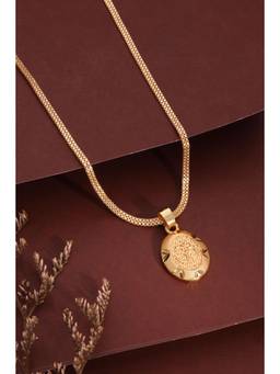 Gahan - Gold Plated Daily Wear AD Stone Chain Pendant for Women