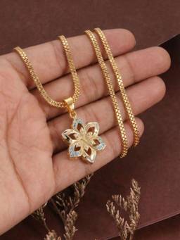Gahan - Gold Plated Pendant Chain with Minimal Design