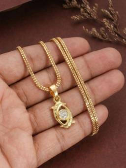 Gahan - Gold Plated Pendant Chain with Minimal Design