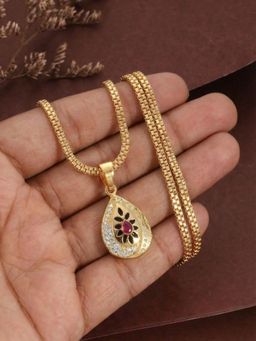 Gahan - Gold Plated Pendant Chain with Minimal Design