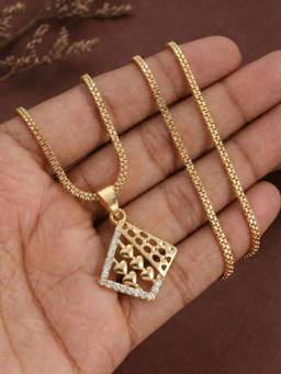 Gahan - Gold Plated Pendant Chain with Minimal Design