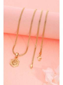 Gahan - Gold Plated Daily Wear AD Stone Chain Pendant for Women