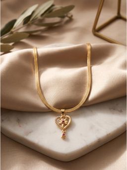 Gahan - Gold Plated Pendant Chain with Minimal Design