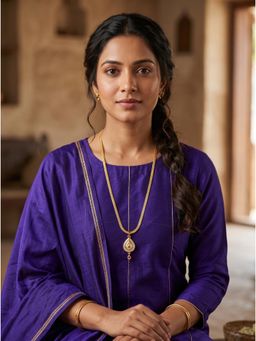 Gahan - Gold Plated Pendant Chain with Minimal Design