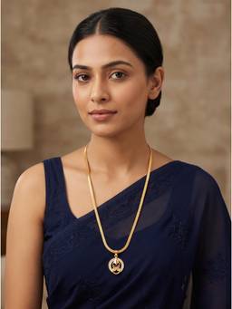 Gahan - Gold Plated Pendant Chain with Minimal Design