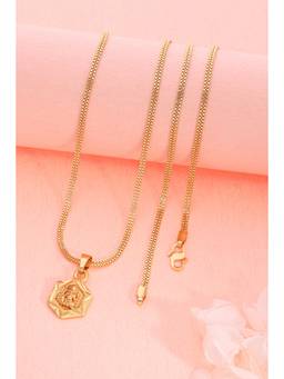 Gahan - Gold Plated Daily Wear AD Stone Chain Pendant for Women