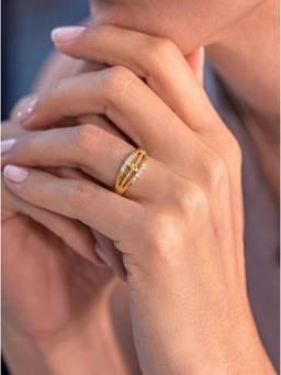 Gahan - American Diamond Adjustable Ring for Women
