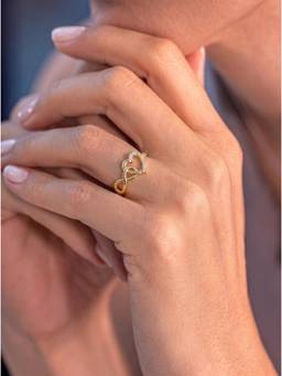 Gahan - American Diamond Adjustable Ring for Women