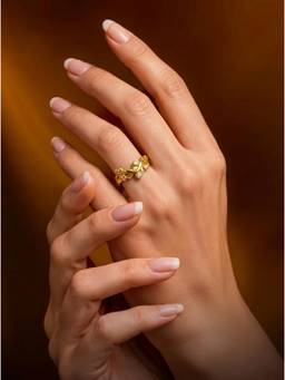 Gahan - American Diamond Adjustable Ring for Women