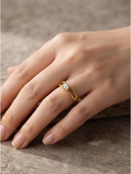 Gahan - American Diamond Adjustable Ring for Women