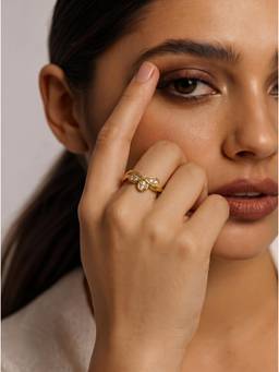 Gahan - American Diamond Adjustable Ring for Women
