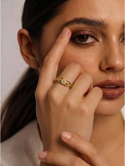 Gahan - American Diamond Adjustable Ring for Women