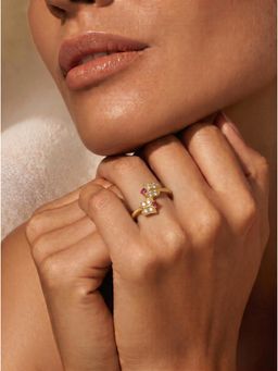 Gahan - American Diamond Adjustable Ring for Women
