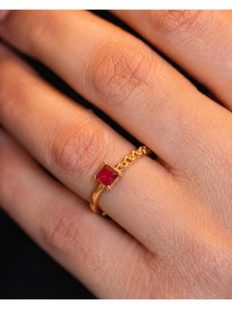 Gahan - American Diamond Adjustable Ring for Women