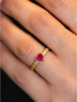 Gahan - American Diamond Adjustable Ring for Women