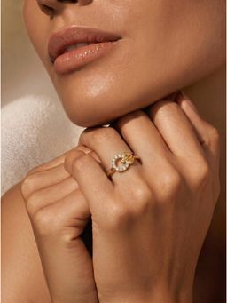 Gahan - American Diamond Adjustable Ring for Women