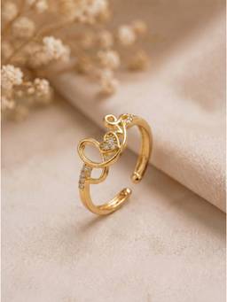 Gahan - American Diamond Adjustable Ring for Women
