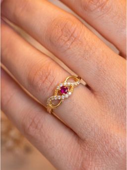 Gahan - American Diamond Adjustable Ring for Women