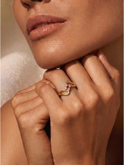 Gahan - American Diamond Adjustable Ring for Women