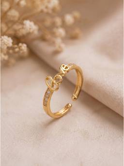 Gahan - American Diamond Adjustable Ring for Women