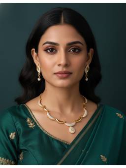Gahan - Gold Plated American Diamond Necklace Set for Women
