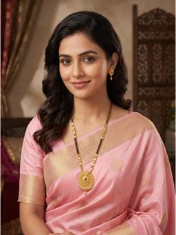 Gahan - Traditional Gold Plated Mangalsutra with Earrings for Women