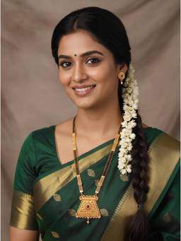 Gahan - Traditional Gold Plated Mangalsutra with Earrings for Women