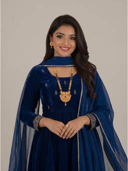 Gahan - Traditional Gold Plated Mangalsutra with Earrings for Women
