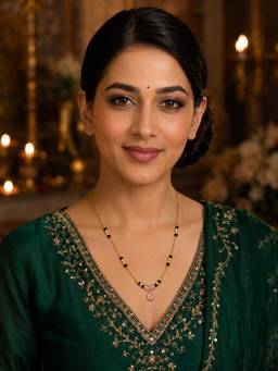 Gahan - Gold Plated American Diamond Mangalsutra for Women