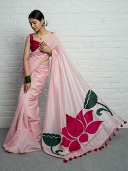 Save As - Kamala Floral Pink Saree without Blouse