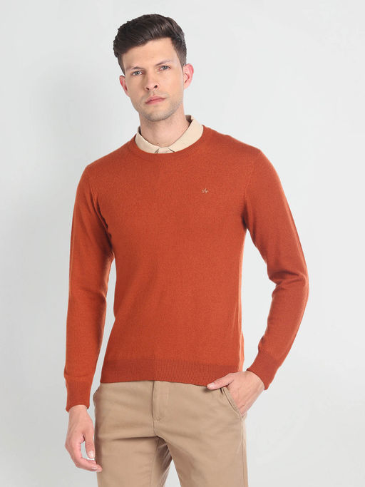 Arrow Crew Neck Merino Cashmere Sweater
