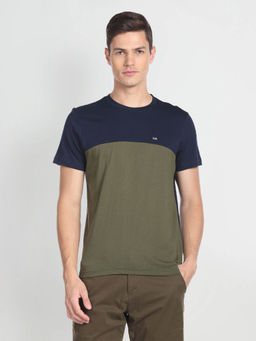 Arrow Sports - Colour Block Pure Cotton T-Shirt