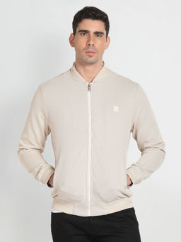 Arrow Sports - Stand Collar Knitted Jacket