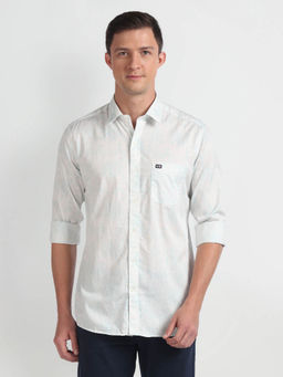 Arrow Sports - Abstract Print Twill Casual Shirt