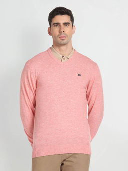 Arrow Sports - V-Neck Solid Sweater